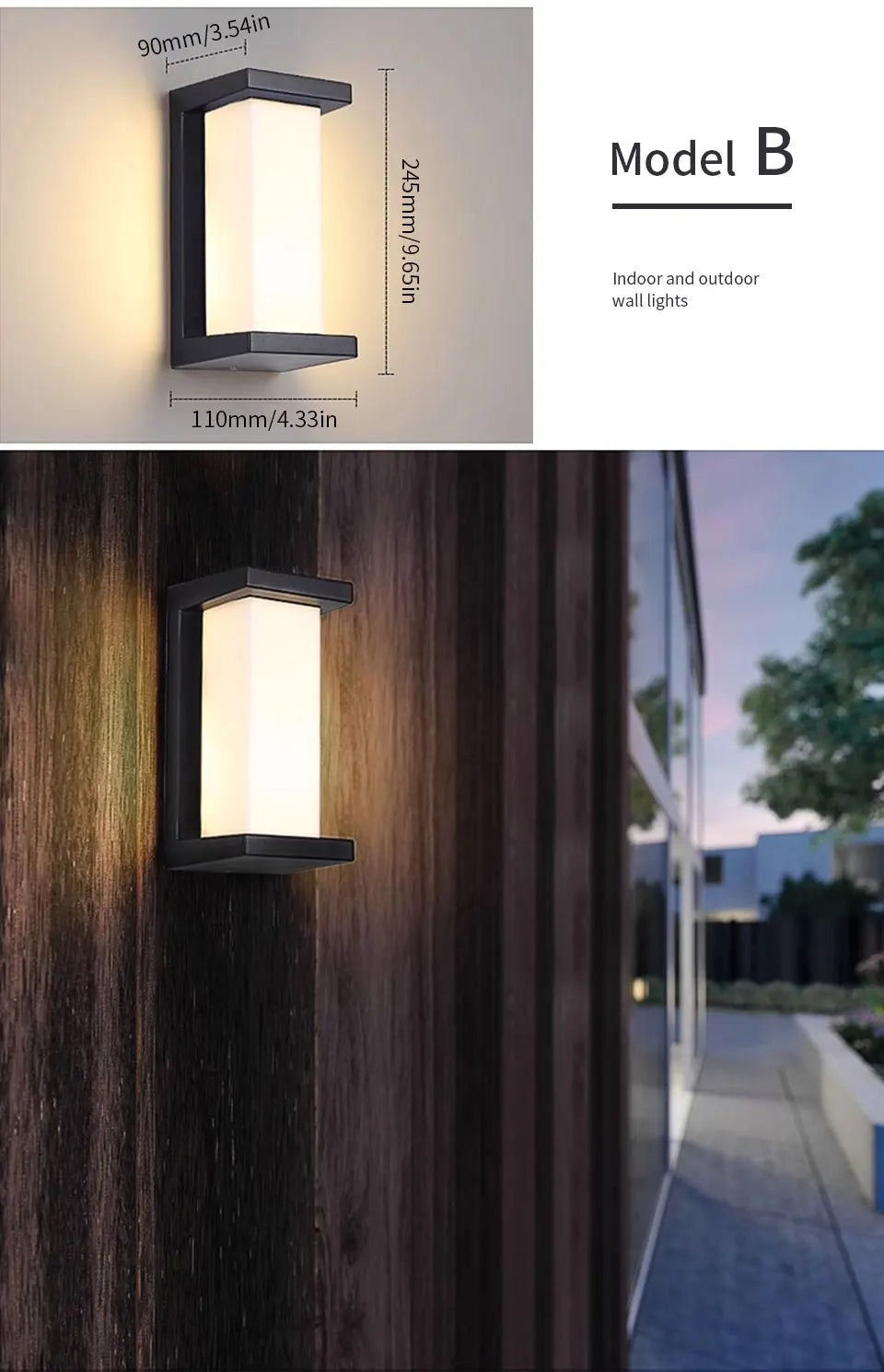 LED Outdoor Wall Light with Motion Sensor – Waterproof, Modern, 16W/10W - The Prime Shop