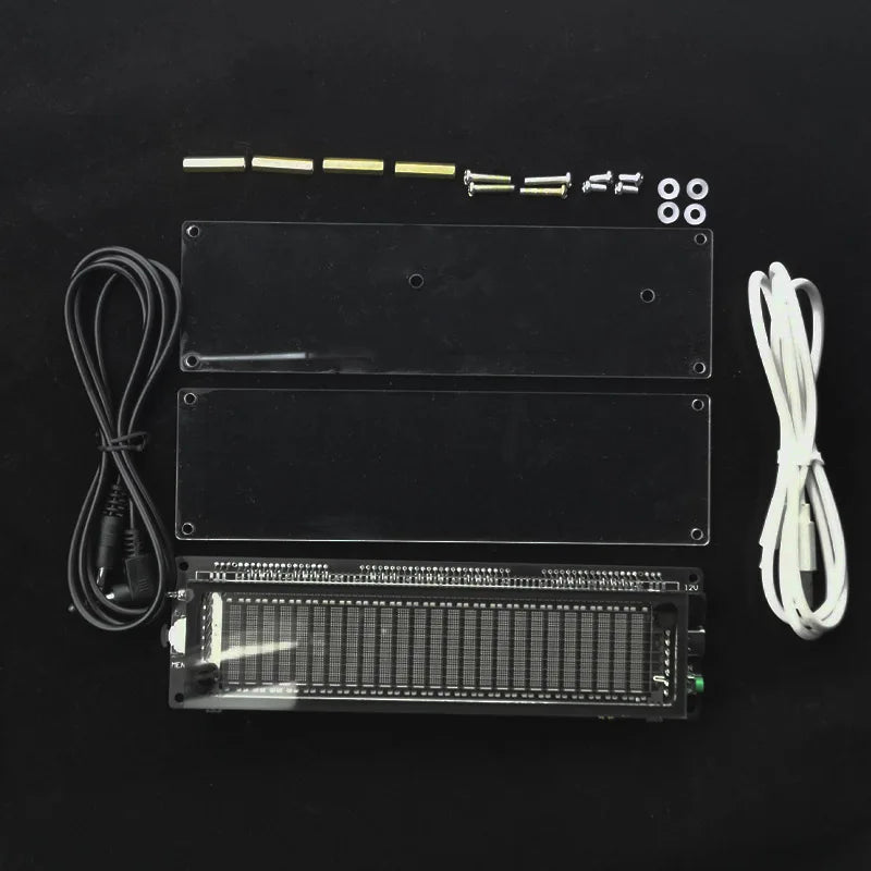 VFD Music Spectrum Clock – Audio Level Indicator & Rhythm Analyzer with USB Type-C Power