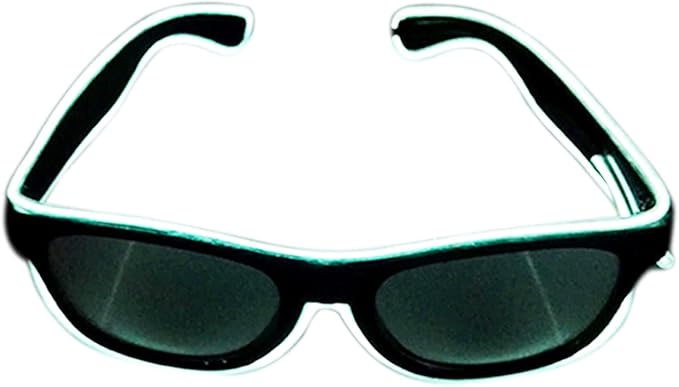 USB Rechargeable LED Glasses – Wireless Luminous Party Props for Halloween, Christmas & Night Events