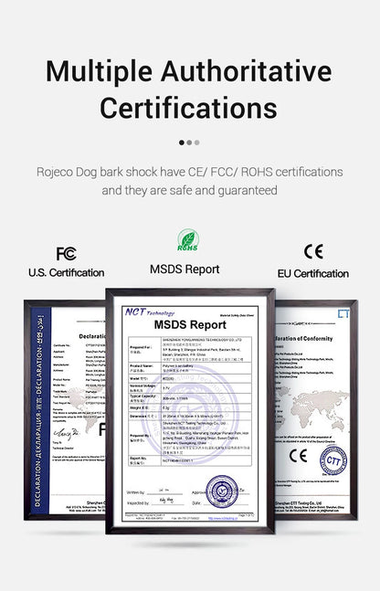ROJECO 1000m Electric Dog Training Collar Remote Control Training Collar For Pet Rechargeable Dog Bark Control Stop Shock Collar - The Prime Shop