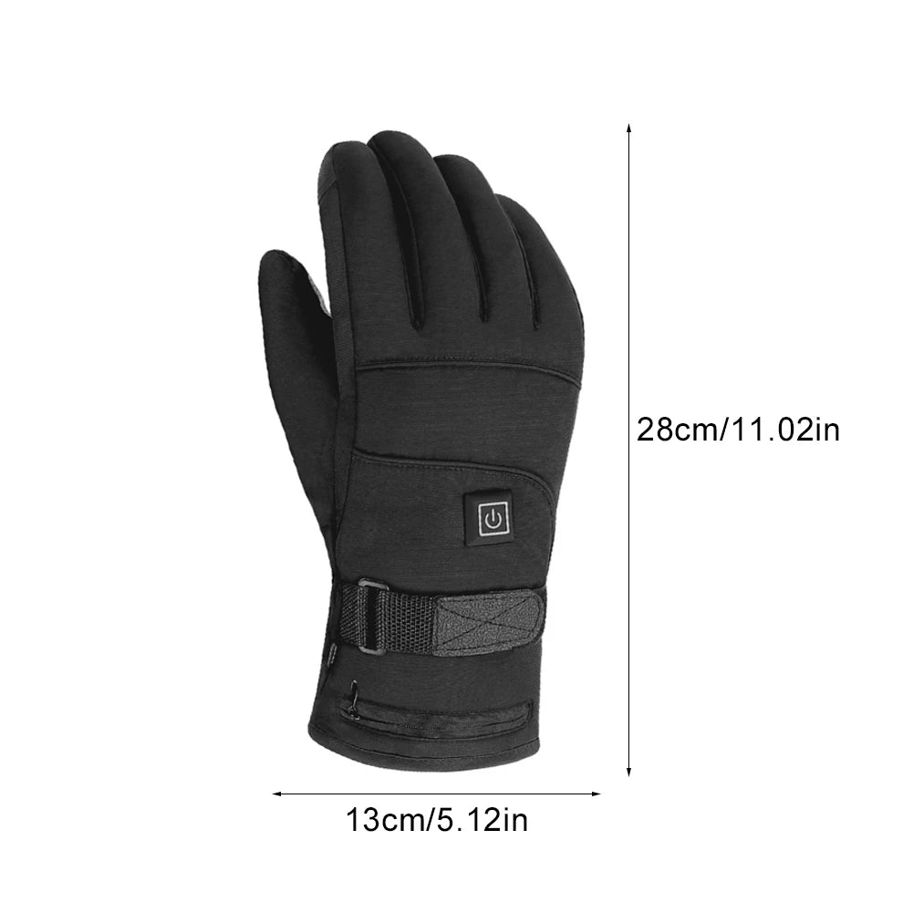 Heated Gloves for Winter – 3.7V Rechargeable Battery Electric Hand Warmers for Skiing, Fishing, Cycling - The Prime Shop