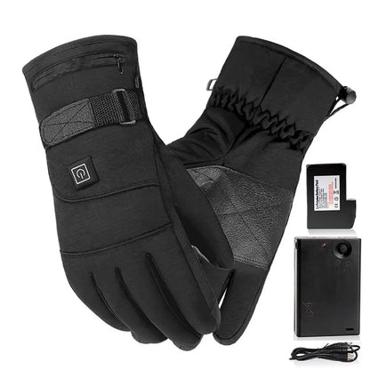 Heated Gloves for Winter – 3.7V Rechargeable Battery Electric Hand Warmers for Skiing, Fishing, Cycling - The Prime Shop