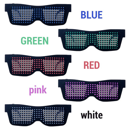 Magic Bluetooth LED Party Glasses – APP-Controlled Luminous Glow Glasses for DJs & Events