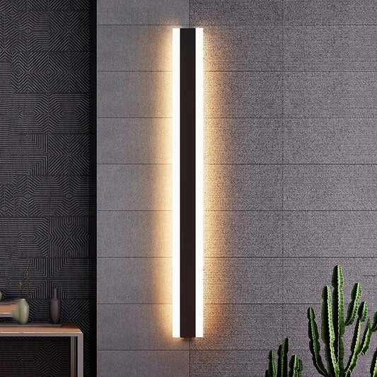 Modern Waterproof LED Wall Lamp – Outdoor Aluminum Strip Light, IP65 Garden Porch Sconce - The Prime Shop
