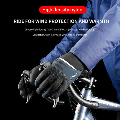 Black Winter Waterproof Cycling Gloves – Touch Screen, Fleece for Sports and Skiing - The Prime Shop