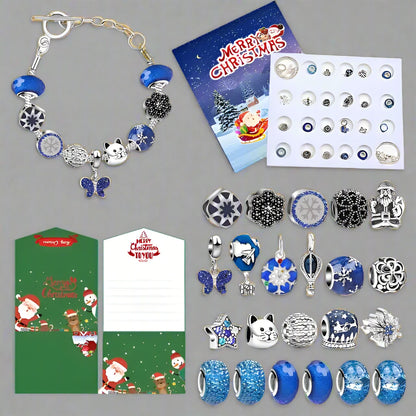Zodiac Charm Bracelet Advent Calendar – 24 Days Crystal Jewelry Making Kit - The Prime Shop