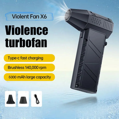X6 140000RPM Powerful Air Blower – Type-C Rechargeable Turbo Jet Vacuum Dust Cleaner