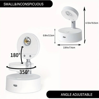 Cordless RGB Cat's Eye LED Wall Lamp – Dimmable Remote Control Night Light for Staircase - The Prime Shop