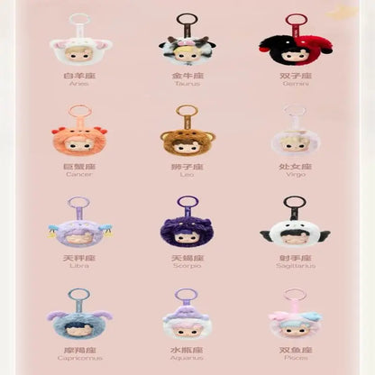 Authentic Hacipupu Constellation Series – Cute Vinyl Keychain Pendant Gift - The Prime Shop