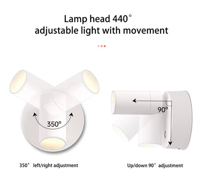 Magnetic LED Wall Lamp – Wireless, Removable, No Wiring, Home Decoration - The Prime Shop