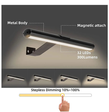 Painting Picture Light Portrait With Remote Living Room Wireless Wall Lamp Art Display Rechargeable Battery Operated Photo - The Prime Shop