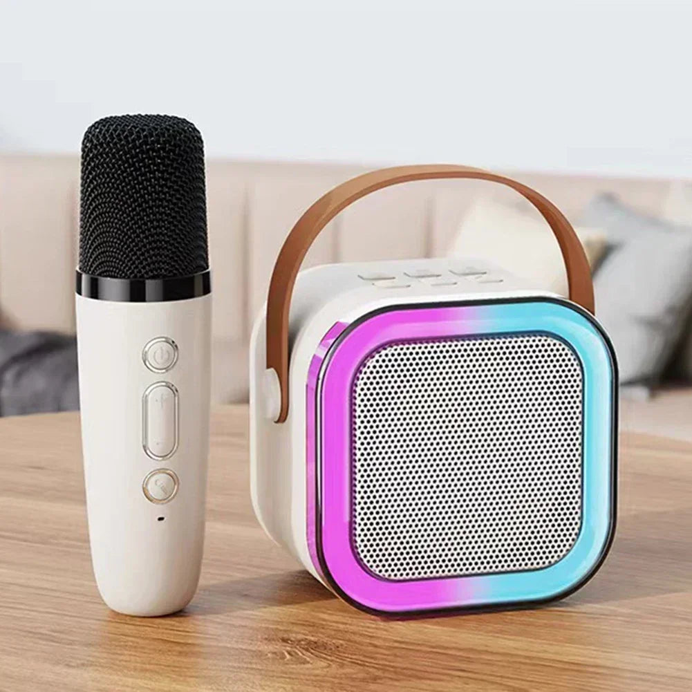 Portable Karaoke Machine Bluetooth 5.3 PA Speaker with 1-2 Wireless Microphones