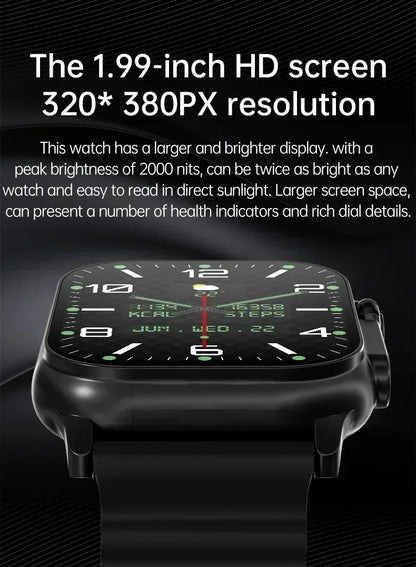 T800 U2 Smart Watch 49mm with GPS, NFC, Bluetooth, Wireless Charging, Games - The Prime Shop