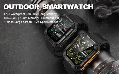 Pro Smart Watch C20 – Voice Assistant, Wireless Call, IP68 Waterproof for Android & iOS