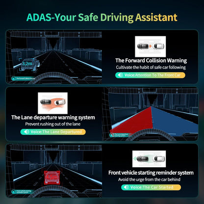 Dash Cam – 11.3" 4K High-Resolution Car Video Recorder with Advanced Features - The Prime Shop