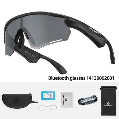 Cycling Glasses – Bluetooth Polarized, UV400 Protection, MP3 & Call Support, 120mAh Battery