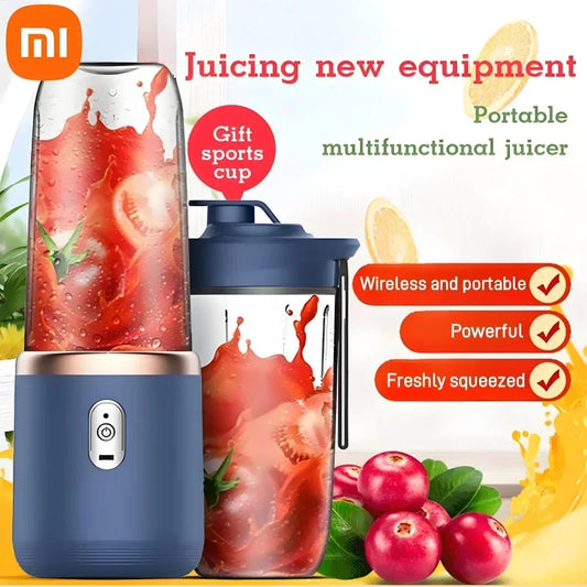 Xiaomi Double Cup Portable Blender - USB Rechargeable for Juices, Smoothies & Milkshakes - The Prime Shop