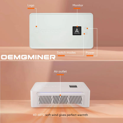 Avalon Miner BTC Bitcoin Nano 3, 140W 4Th/s, Ultra-Low Power Solo Mining Box