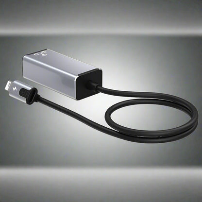 RJ45 to Lightning Ethernet Adapter – Wired LAN & 20W Charging for iPhone, iPad & iPod
