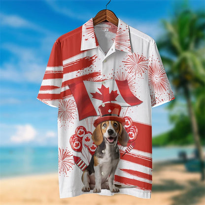 Happy Canada Day 3D Shirt – Maple Leaf Patriotic Tee for Men & Women