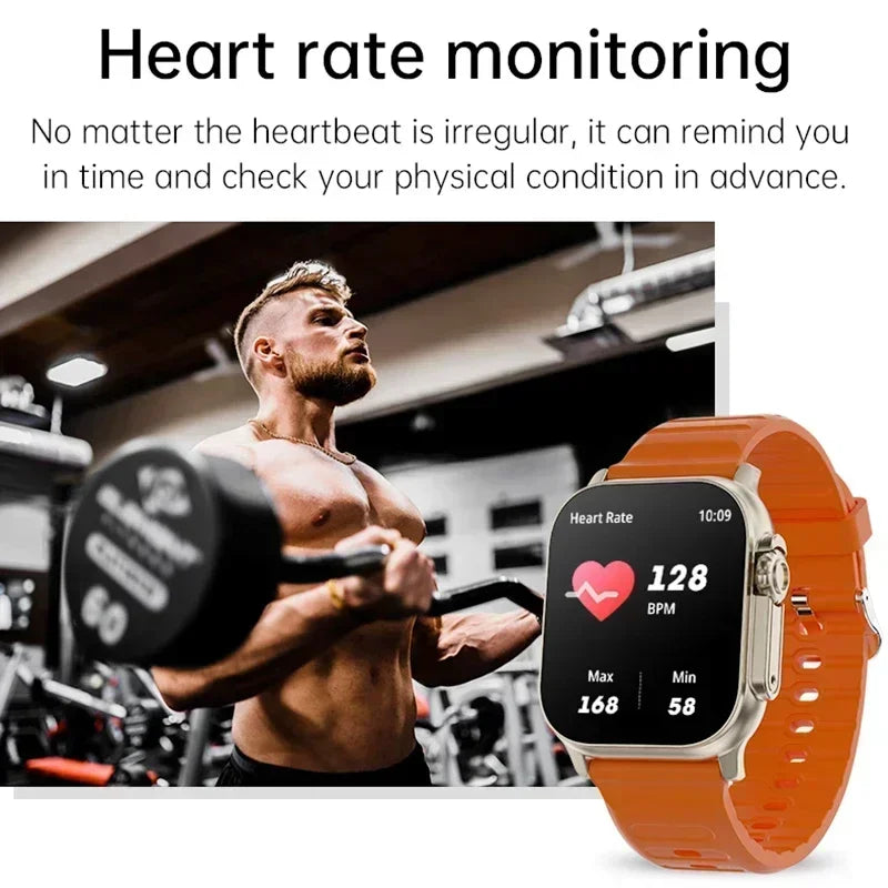T800 U2 Smart Watch 49mm with GPS, NFC, Bluetooth, Wireless Charging, Games - The Prime Shop