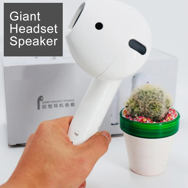 Oversized Giant Bluetooth Headset Speaker for AirPods Pro Wireless Audio Soundbar Gift