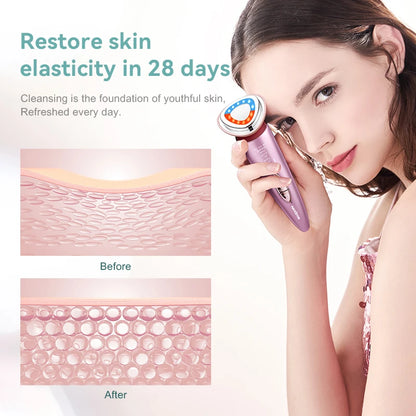 Ion Microcurrent Facial Massager – Mini Beauty Device for Deep Cleaning and Tightening - The Prime Shop