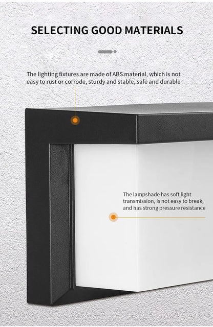 LED Outdoor Wall Light with Motion Sensor – Waterproof, Modern, 16W/10W - The Prime Shop