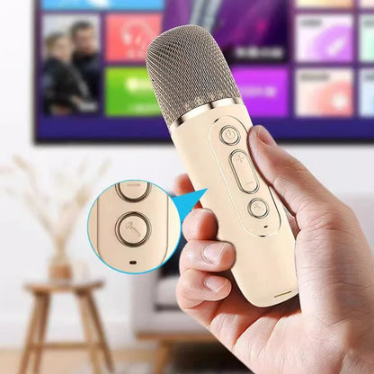 Portable Karaoke Machine Bluetooth 5.3 PA Speaker with 1-2 Wireless Microphones