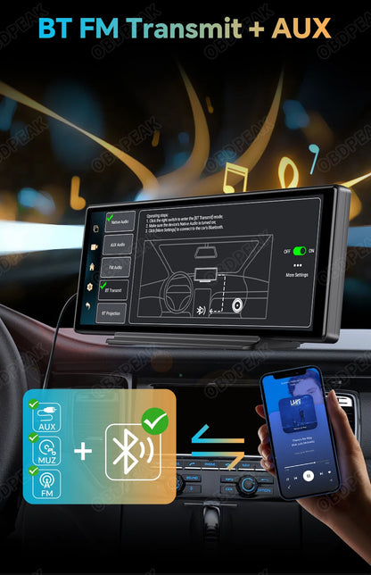4G Dual Lens 10.26" Dash Cam – Android 13, GPS, CarPlay - The Prime Shop