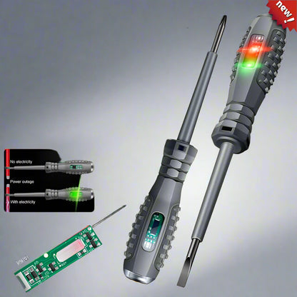 Electrician Screwdriver 12-220V Voltage Tester Pen – AC/DC Induction Insulated Hand Tools