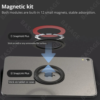 Magnetic Tablet Wall Mount – SnapHold iPad Holder for Home, Office & Fridge Use