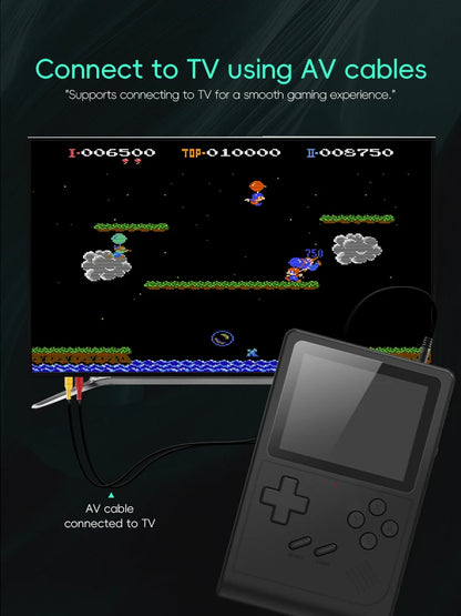 Portable Retro Handheld Game Console – Mini GB300 with NES/SNES/GBA Emulators, Perfect Kid Gift