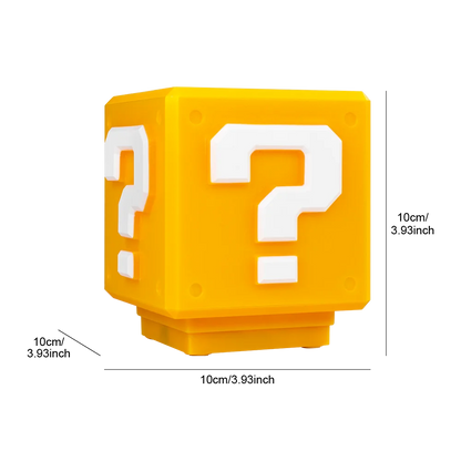 Super Mario Night Light with Music Anime Peripherals LED Question Mark Toad Children Bedroom Bedside Lamp USB Charging Gifts - The Prime Shop