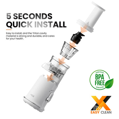 Mini Slow Juicer – Portable Electric Extractor, Easy-Clean Blender, Ice Cream Maker - The Prime Shop