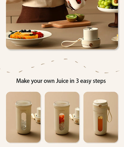 Electric Portable Blender 350ml – USB Rechargeable Juicer for Smoothies and Juices - The Prime Shop