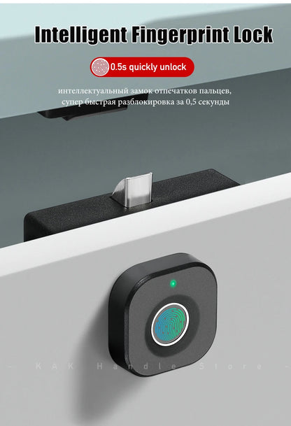 Biometric Fingerprint Keyless Cabinet Lock with Anti-Theft Smart Drawer Security and Long Standby