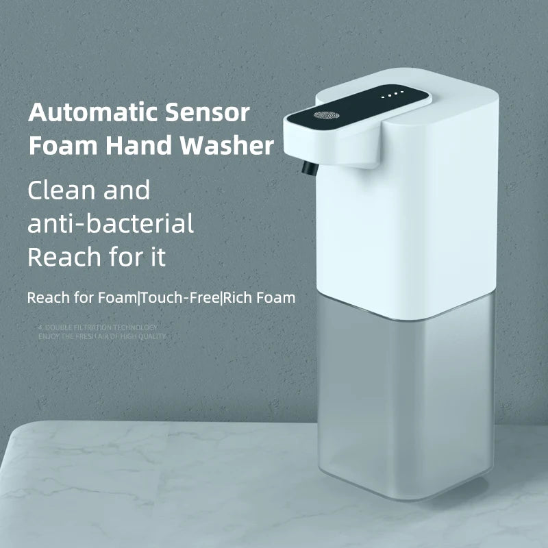 Automatic Infrared Soap Dispenser – Touchless, USB Rechargeable Foaming Sanitizer for Home & Bathrooms