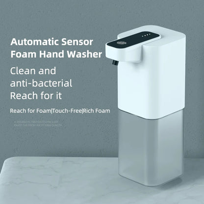 Automatic Infrared Soap Dispenser – Touchless, USB Rechargeable Foaming Sanitizer for Home & Bathrooms