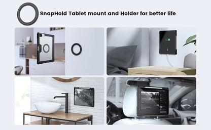 Magnetic Tablet Wall Mount – SnapHold iPad Holder for Home, Office & Fridge Use