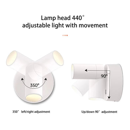 Magnetic LED Wall Lamp – Wireless, Removable, No Wiring, Home Decoration - The Prime Shop