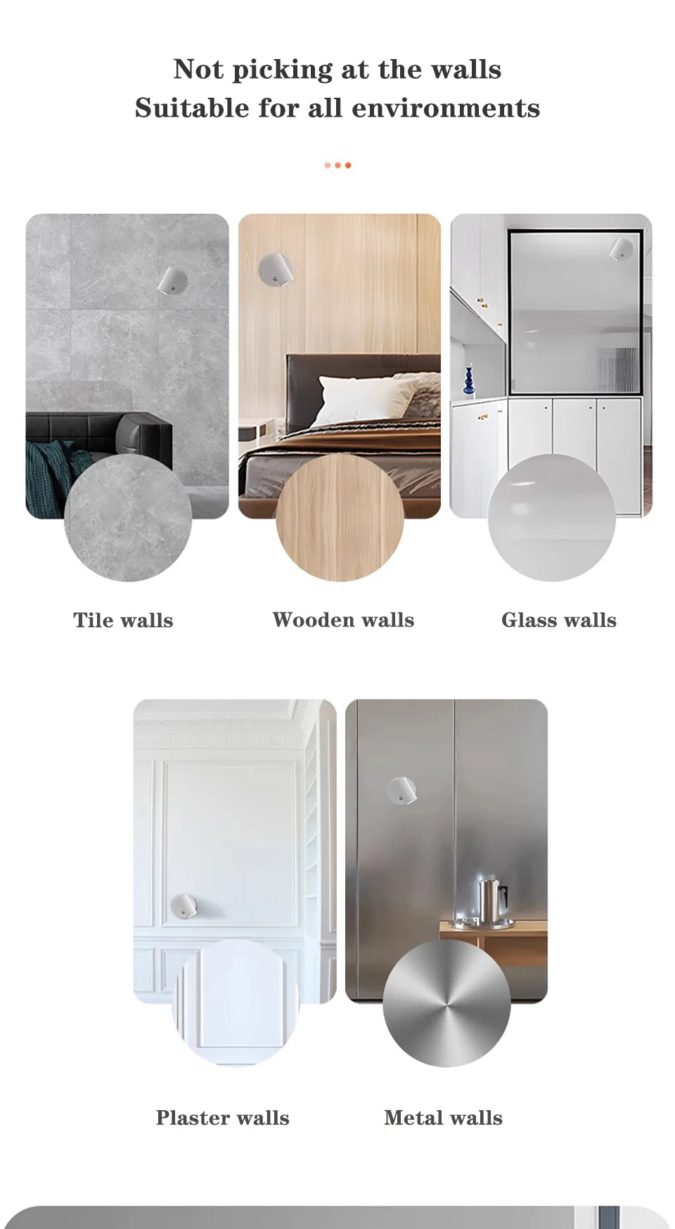 Magnetic LED Wall Lamp – Wireless, Removable, No Wiring, Home Decoration - The Prime Shop