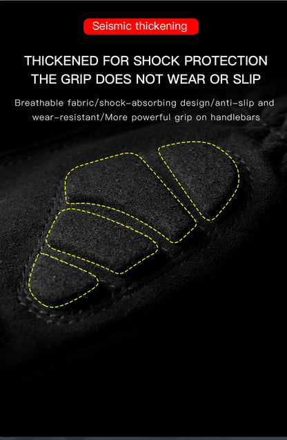 Black Winter Waterproof Cycling Gloves – Touch Screen, Fleece for Sports and Skiing - The Prime Shop