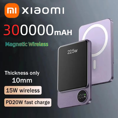 MagSafe Power Bank – Ultra-Thin Wireless Fast Charger for iPhone & Samsung XIAOMI 30,000mAh