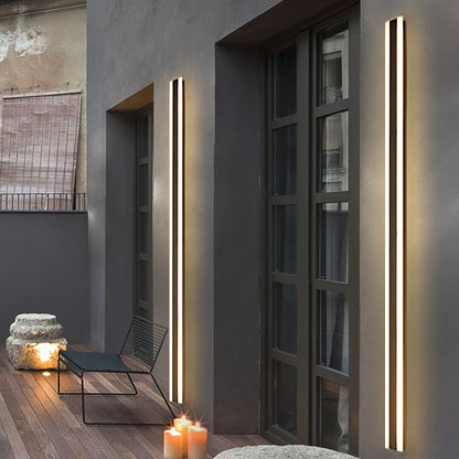 Modern Waterproof LED Wall Lamp – Outdoor Aluminum Strip Light, IP65 Garden Porch Sconce - The Prime Shop