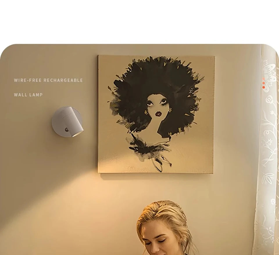 Magnetic LED Wall Lamp – Wireless, Removable, No Wiring, Home Decoration - The Prime Shop