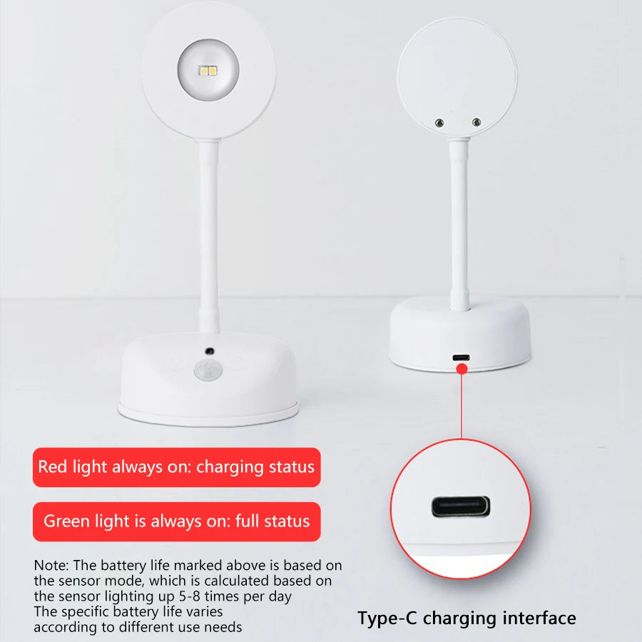 Rechargeable Induction Wall Spotlight – Adjustable Brightness, Three Colors, Punch-Free - The Prime Shop