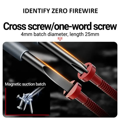Electrician Screwdriver 12-220V Voltage Tester Pen – AC/DC Induction Insulated Hand Tools