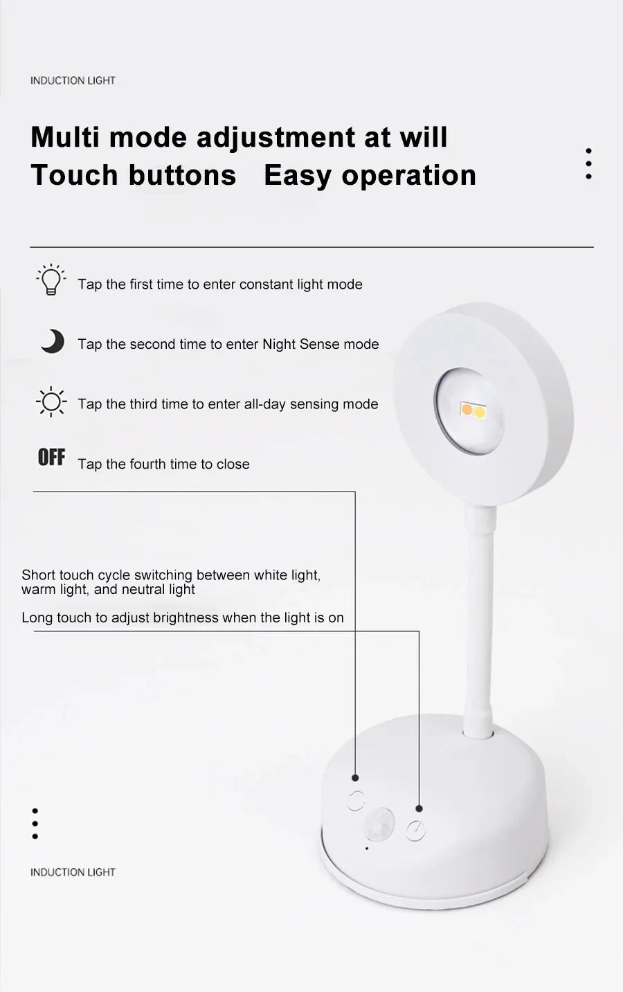 Motion Sensor Night Light - Wireless USB LED for Kitchen, Bedroom, Living Room - The Prime Shop