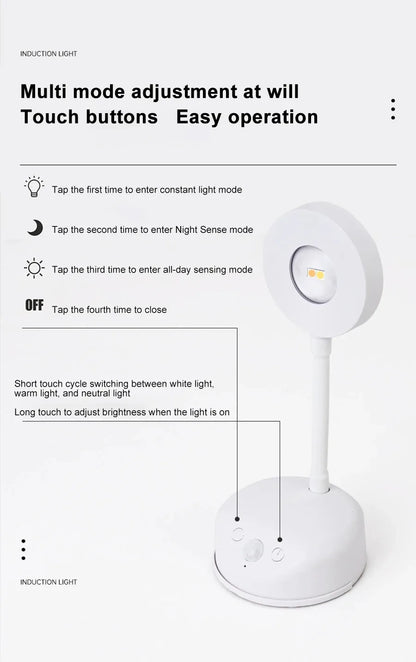 Motion Sensor Night Light - Wireless USB LED for Kitchen, Bedroom, Living Room - The Prime Shop
